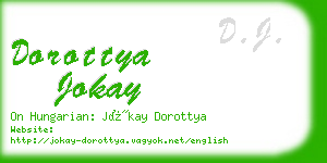 dorottya jokay business card